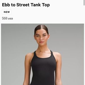 Lulu lemon ebb to street tank